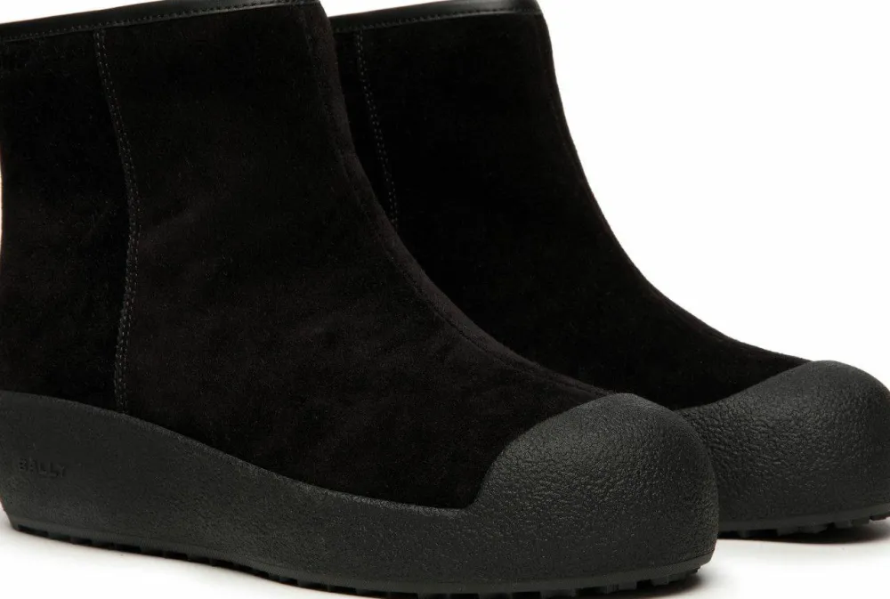 Best Bally Women's Guard Iii L Suede Calf Black