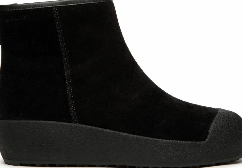 Best Bally Women's Guard Iii L Suede Calf Black