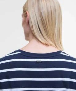 New Barbour Women's Otterburn Stripe Dress Navy