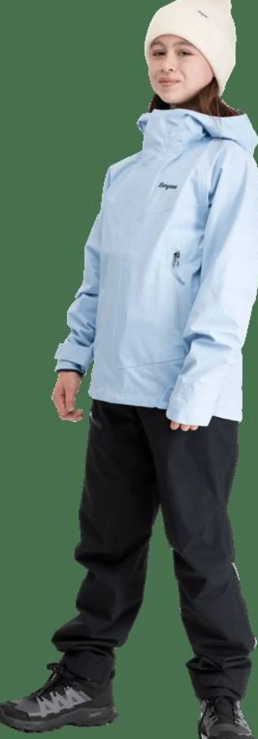 New Bergans Juniors' 3L Shell Jacket Cool Blue