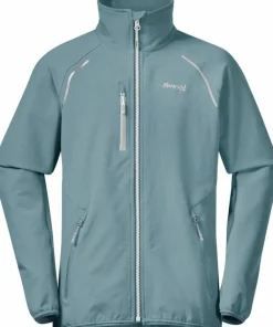 Outlet Bergans Kids' Sjoa Light Softshell Jacket Smoke Blue