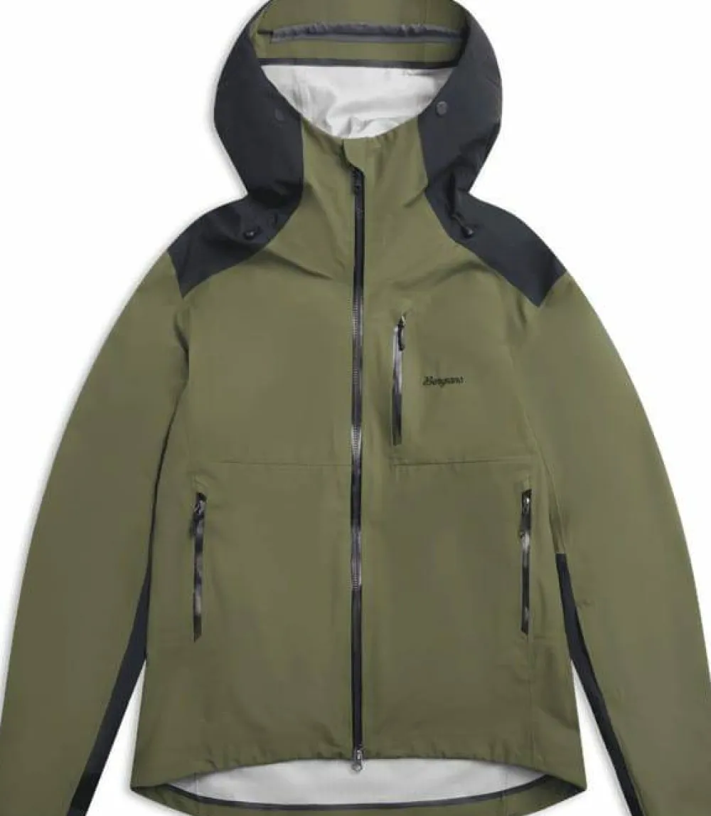 Clearance Bergans Men's Oppdal 3L Shell Jacket Pine Forest/Black