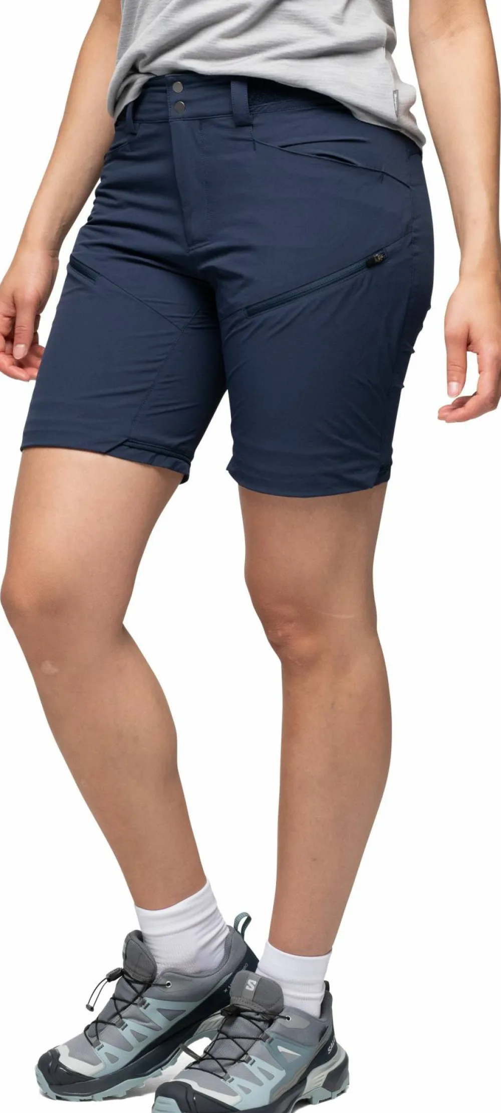 Best Bergans Women's Convertible Zip-Off Softshell Pants Navy Blue