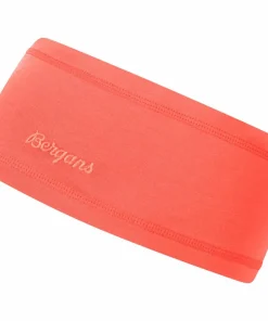 Sale Bergans Wool Headband Peachy Red