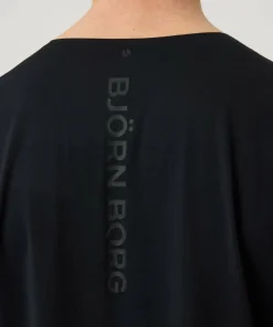 New Björn Borg Men's Borg Feather T-Shirt Black Beauty
