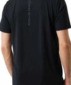 New Björn Borg Men's Borg Feather T-Shirt Black Beauty