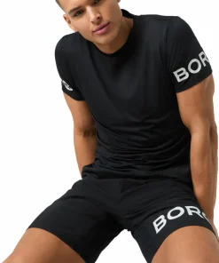 Sale Björn Borg Men's Borg T-Shirt Black Beauty/Red Black Beauty/Black