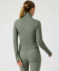 Clearance Björn Borg Women's Borg Soft Zip Midlayer Agave Green
