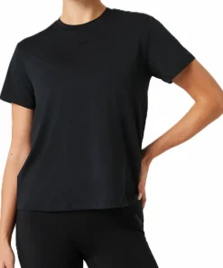 New Björn Borg Women's Borg Sports T-Shirt Black Beauty