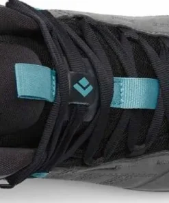Outlet Black Diamond Women's Misson Leather Mid WP Steel Grey/Costal Blue Steel Grey-Costal Blue