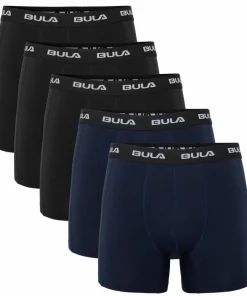 Hot Bula Men's Frame 5pk Boxer Blue/navy