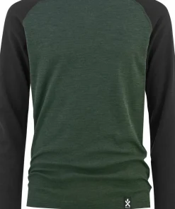Outlet Bula Men's Norm Merino Wool Crew Black