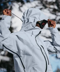 New Burton Men's Ak Gore Cyclic Jacket Gray Cloud