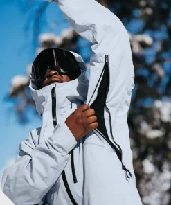 New Burton Men's Ak Gore Cyclic Jacket Gray Cloud