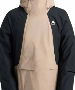 Discount Burton Men's Reserve Relaxed Anorak Summit Taupe/True Black