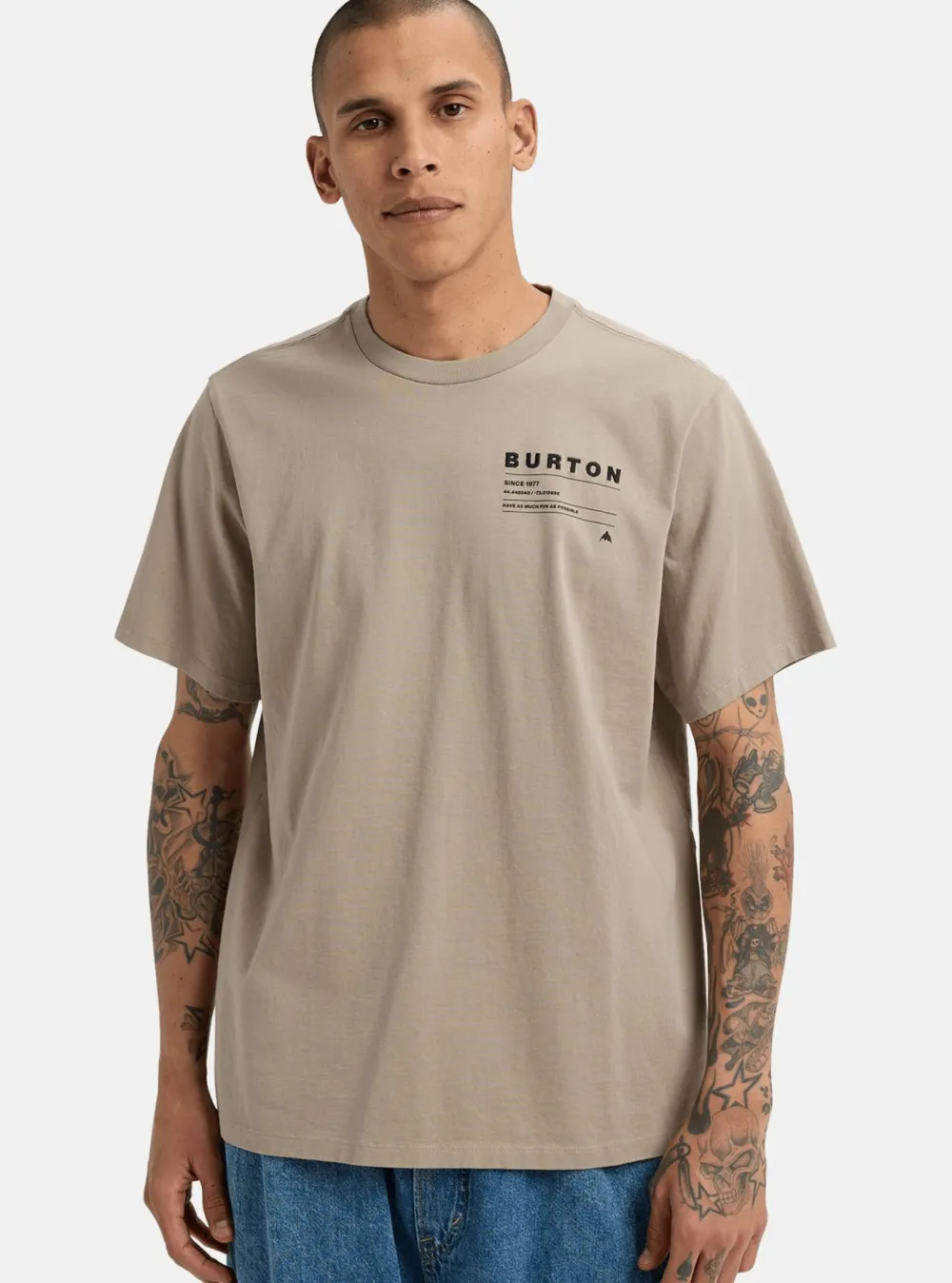 Outlet Burton Moretown T-Shirt Summit Taupe