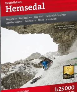 Hot Calazo förlag Høyfjellskart Hemsedal 1:25 000 NoColour