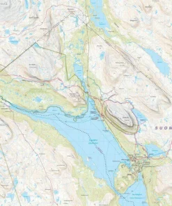Outlet Calazo förlag Kilpisjärvi, Saana & Halti 1:50 000/1:25 000 Hiking map
