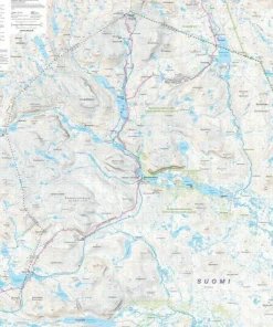 Outlet Calazo förlag Kilpisjärvi, Saana & Halti 1:50 000/1:25 000 Hiking map