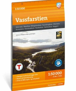 Outlet Calazo förlag Vassfarstien 1:50 000 Hiking map