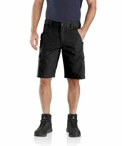 Sale Carhartt Men's Ripstop Cargo Work Short BLACK