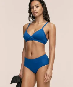 Clearance Casall Women's Overlap Bikini Top Blue Teel