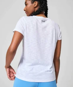 Hot Casall Women's Soft Texture Tee White