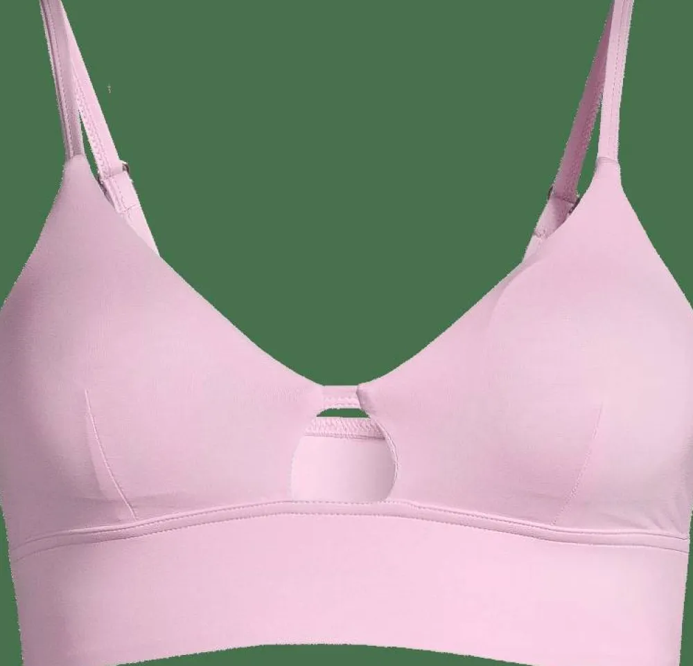 Best Casall Women's Triangle Cut-Out Bikini Top Clear Pink