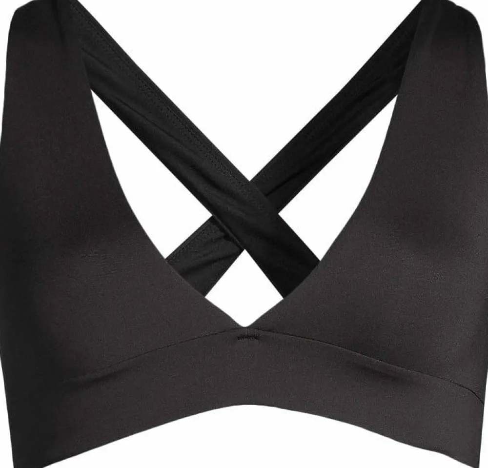 Outlet Casall Women's V-Neck Crossback Bikini Top Black