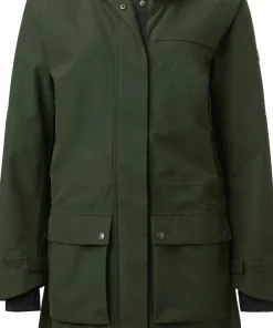 New Chevalier Women's Fractus Chevalite Rain Coat Tobacco Green