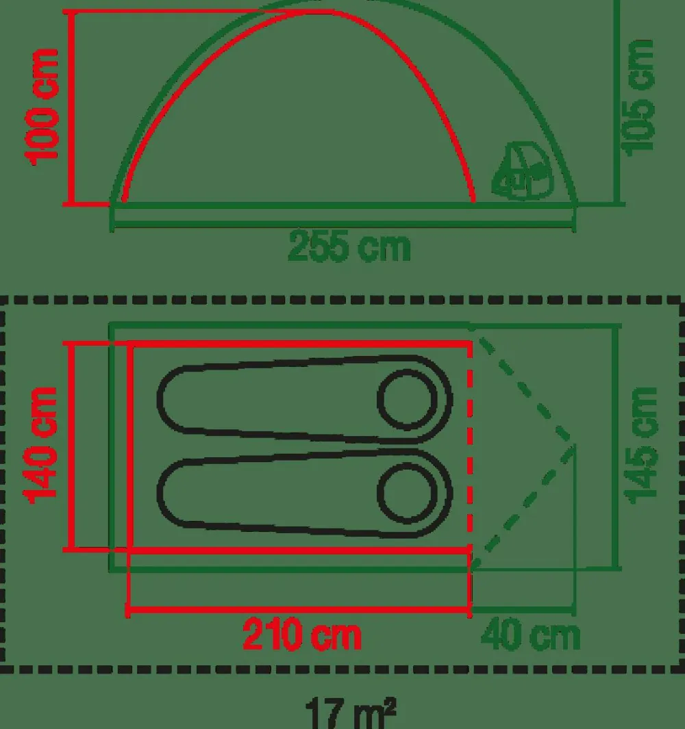 Online Coleman Tent Darwin 2 Plus Blackout Green-green