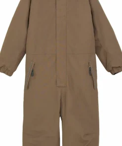 Hot Color Kids Kids' Coverall With Fake Fur Fossil