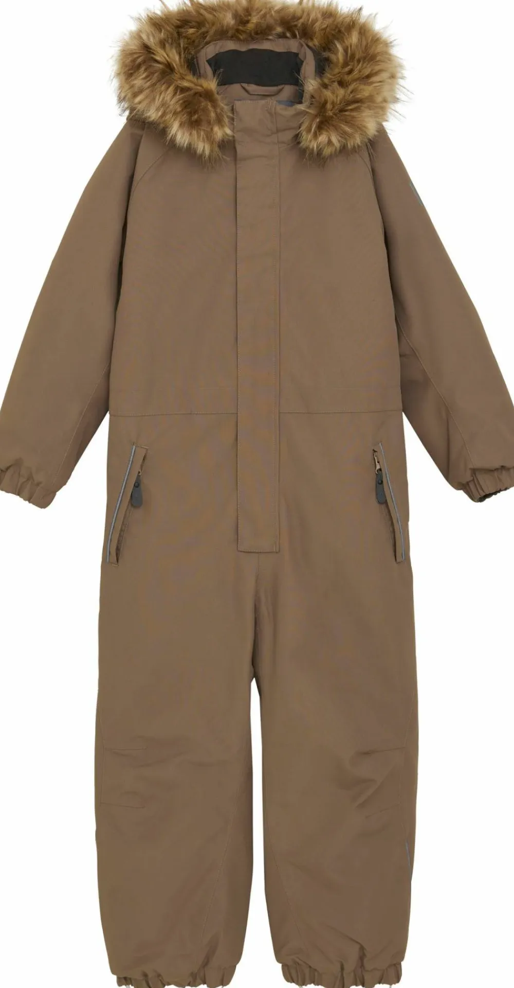 Hot Color Kids Kids' Coverall With Fake Fur Fossil