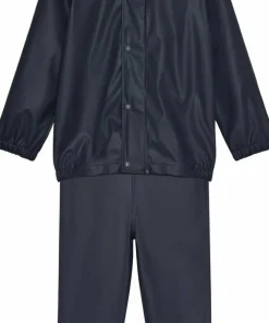 Best Color Kids Kids' Rainwear Pu Set Ebony