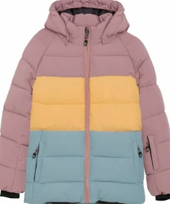 Hot Color Kids Kids' Ski Jacket Quilt & Colorblock Woodrose