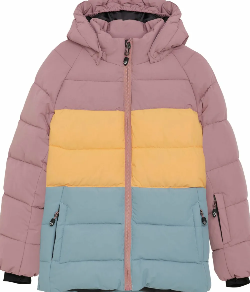 Hot Color Kids Kids' Ski Jacket Quilt & Colorblock Woodrose