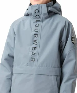 Discount ColourWear Juniors' Signature Anorak Grey Blue