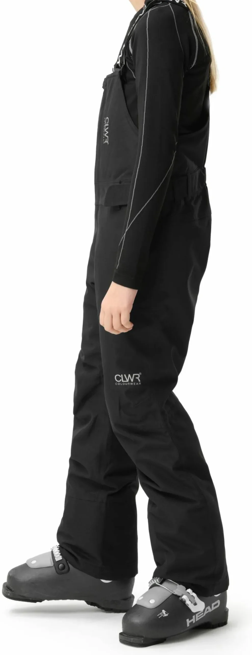 Best ColourWear Juniors' Slash Bib Pants Black