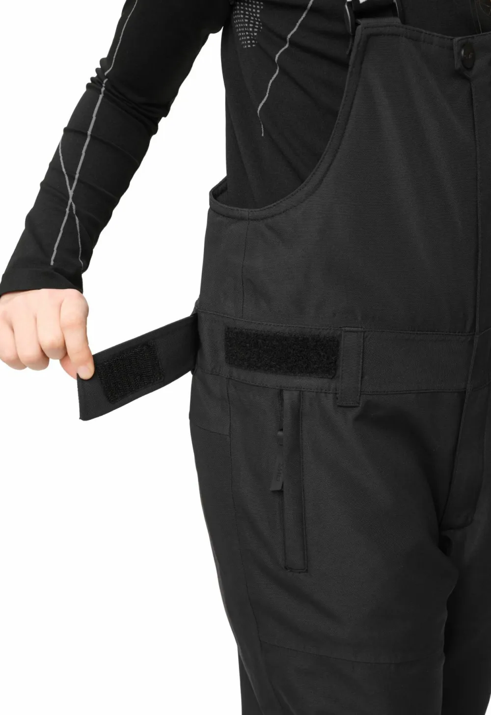 Best ColourWear Juniors' Slash Bib Pants Black