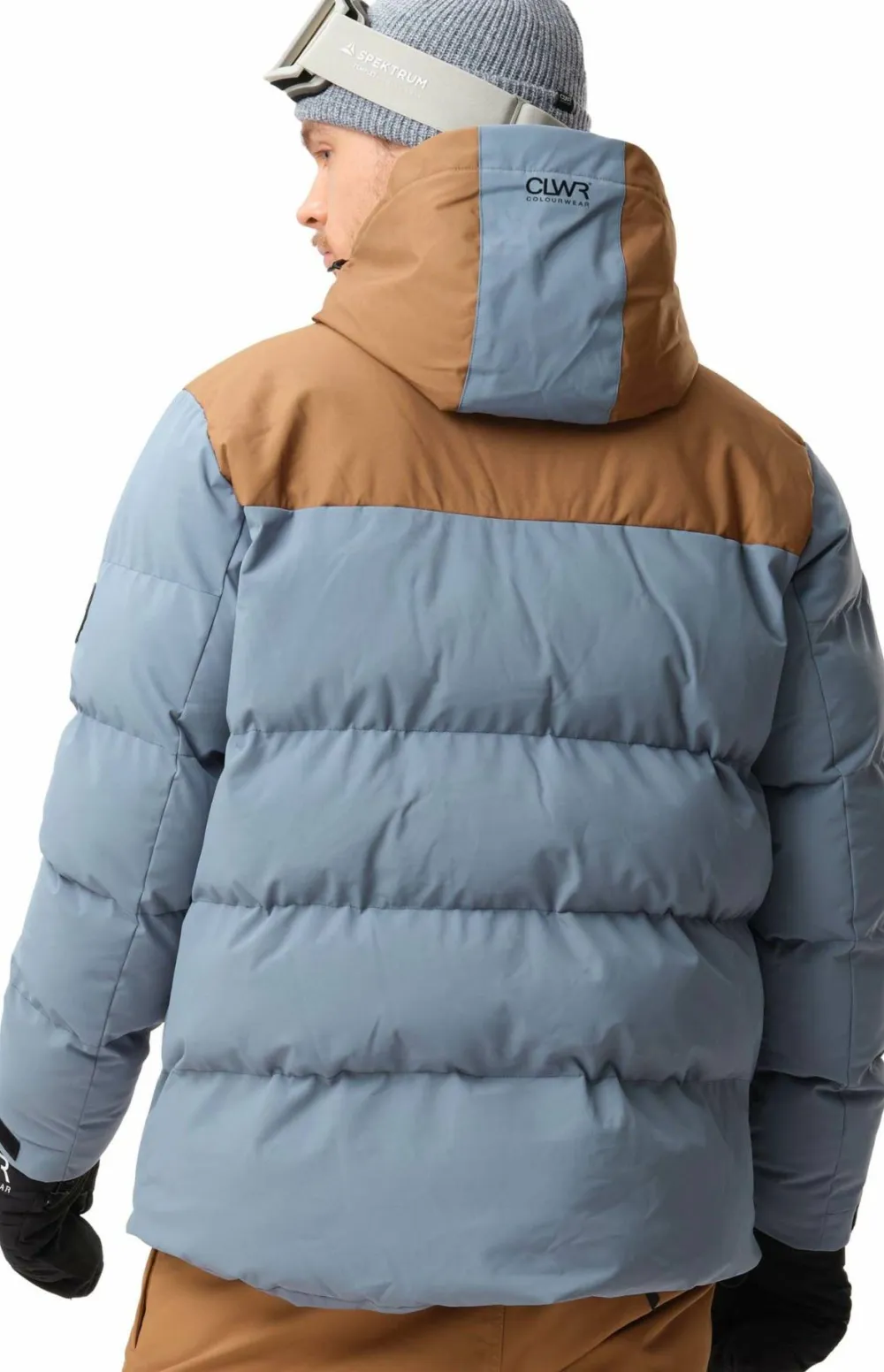 New ColourWear Men's Pole Jacket Grey Blue