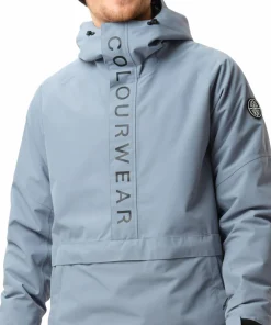 Hot ColourWear Men's Signature Anorak Grey Blue