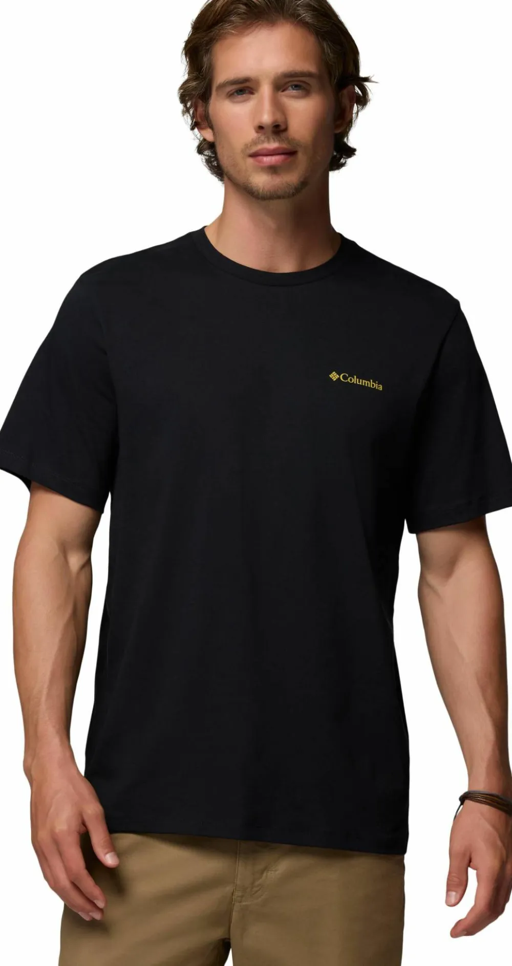 Online Columbia Men's CSC Logo Organic Cotton T-Shirt Black, Linework C Badge