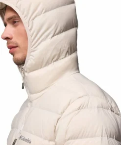Outlet Columbia Men's Drift Peak Stretch Down Hooded Jacket Dark Stone