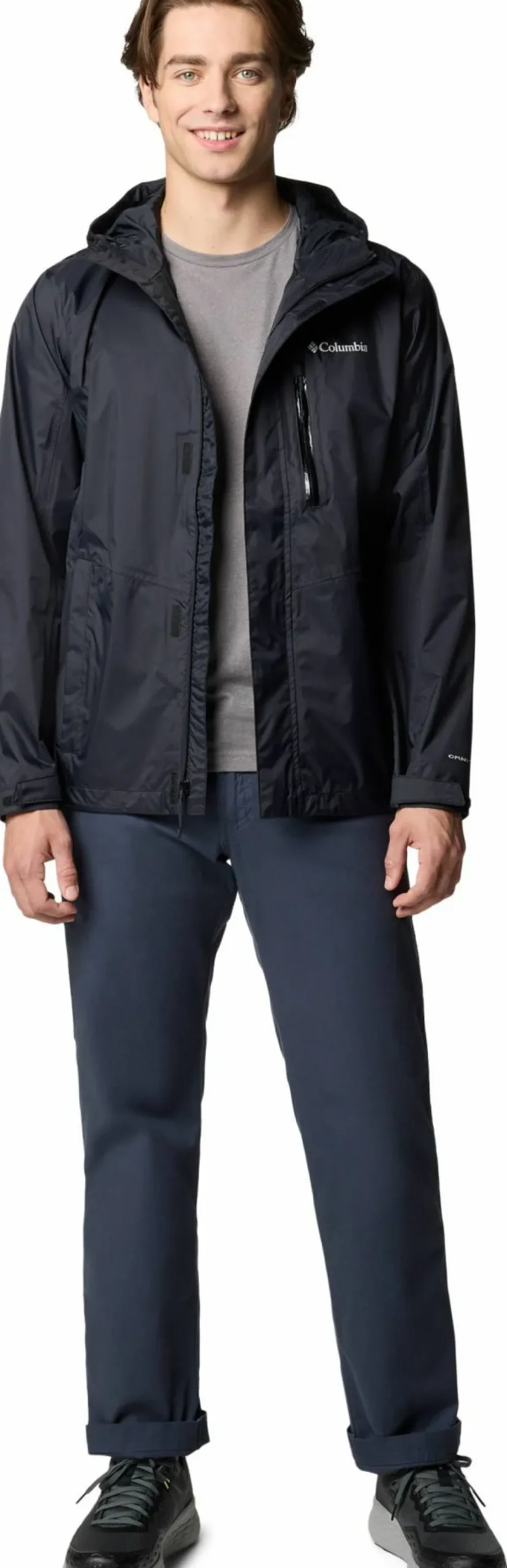 Clearance Columbia Men's Pouring Adventure III Jacket Black