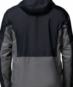 Outlet Columbia Men's Pouring Adventure III Jacket Black, City Grey