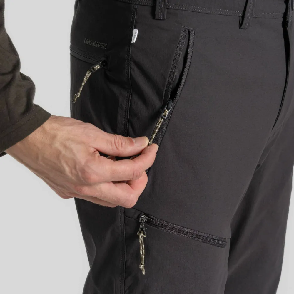 Best Craghoppers Men's Nosilife Pro Convertible Trouser III Black Pepper