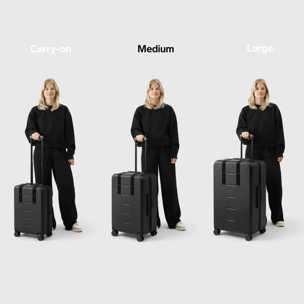 Outlet Db Ramverk Check-In Luggage Medium Black Out
