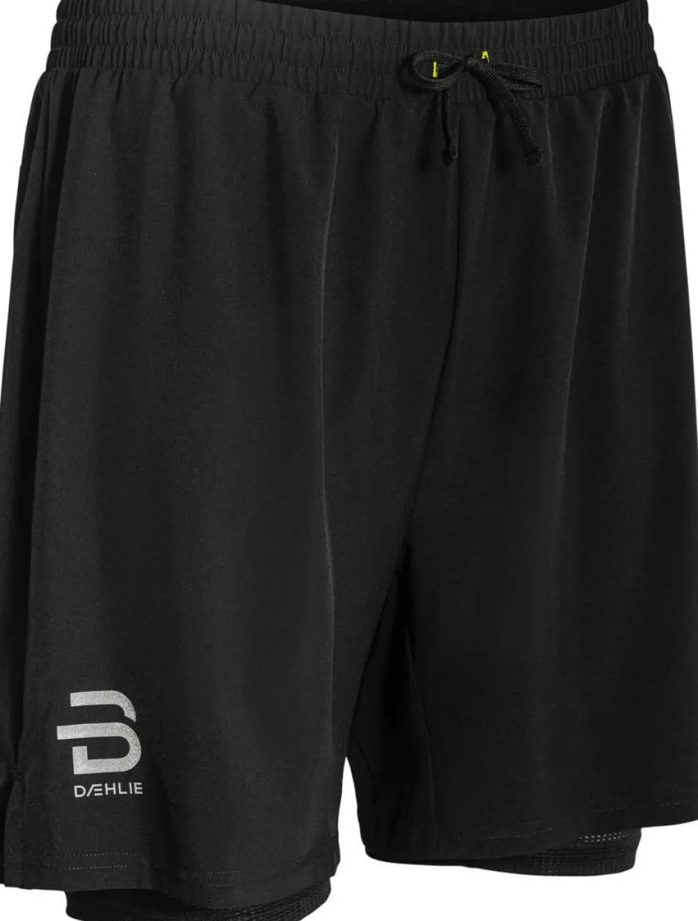 Online Dæhlie Men's Shorts Run 2-in-1 Black