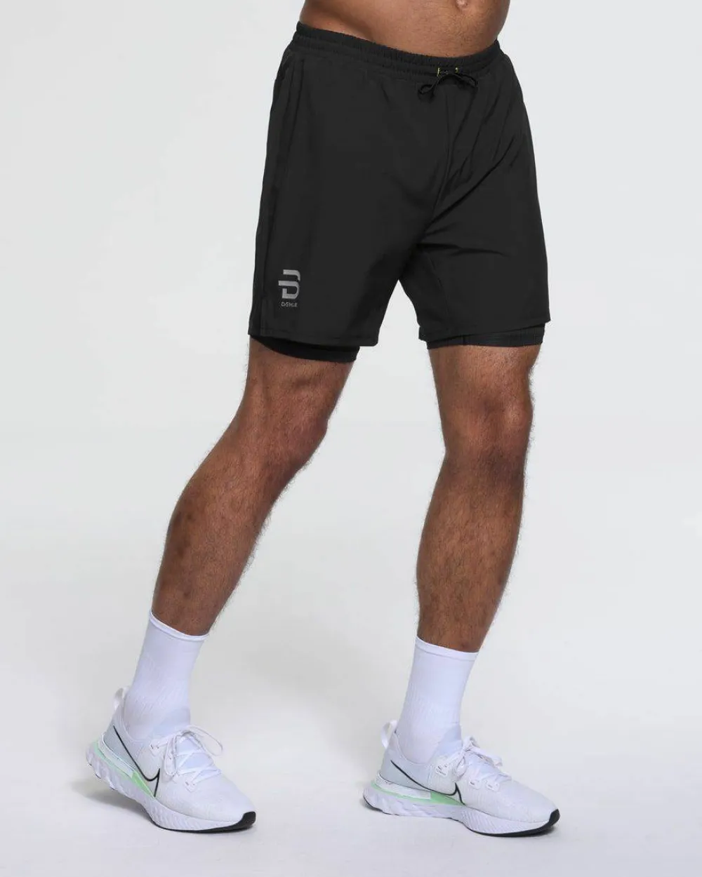 Online Dæhlie Men's Shorts Run 2-in-1 Black