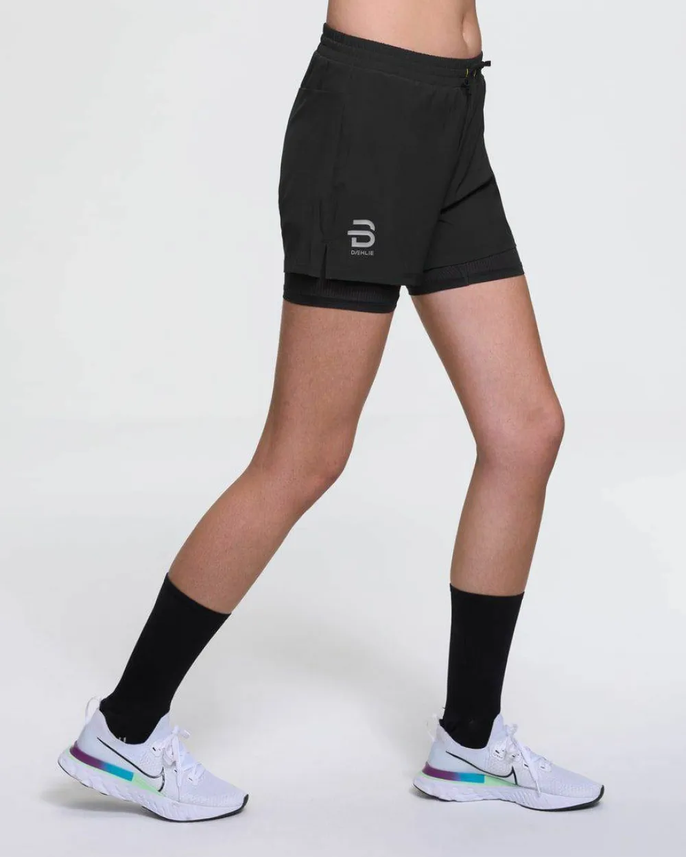 New Dæhlie Women's Shorts Run 2-in-1 Black